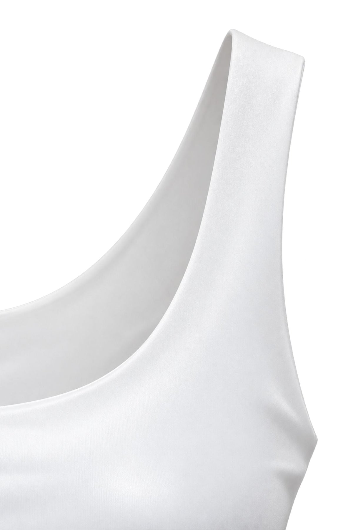 Leni Wide Strap Vest White - Born Nouli