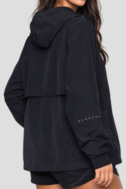 Lightweight Shell Track Jacket Black - Born Nouli