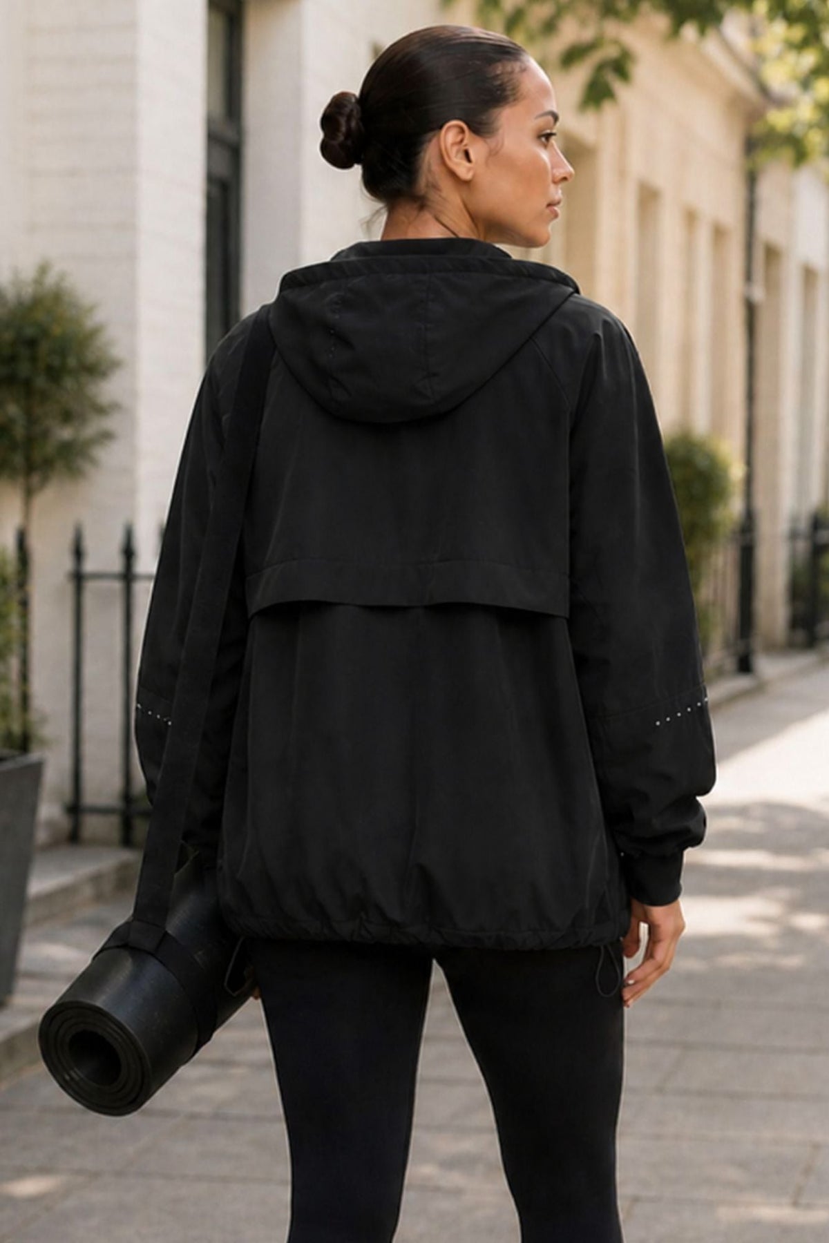 Lightweight Shell Track Jacket Black - Born Nouli