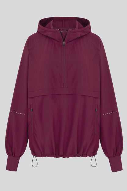 Lightweight Shell Track Jacket Black Cherry - Born Nouli