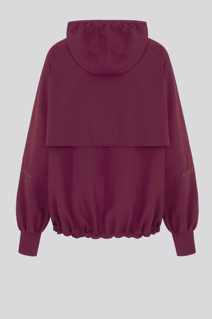 Lightweight Shell Track Jacket Black Cherry - Born Nouli
