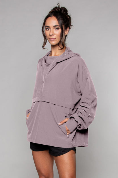 Lightweight Shell Track Jacket Blush - Born Nouli