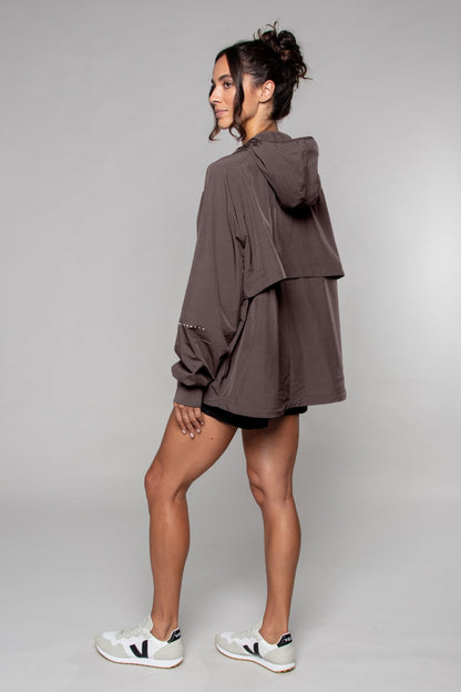 Lightweight Shell Track Jacket Clay - Born Nouli