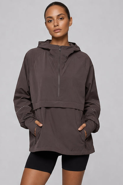 Lightweight Shell Track Jacket Clay - Born Nouli