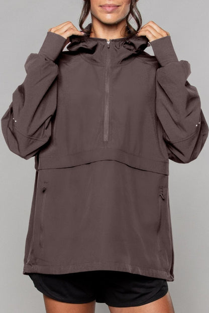 Lightweight Shell Track Jacket Clay - Born Nouli