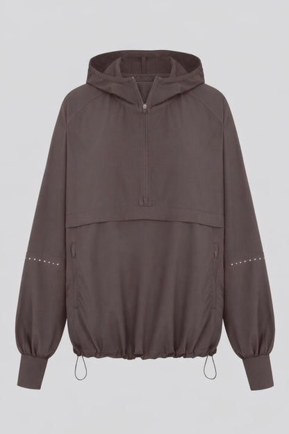 Lightweight Shell Track Jacket Clay - Born Nouli