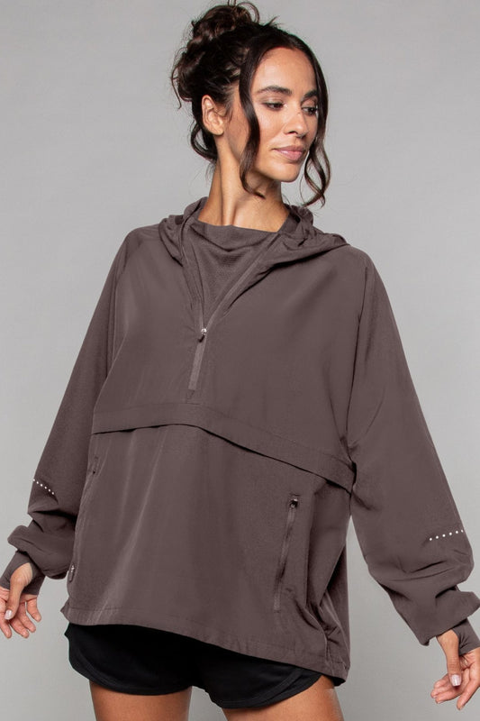 Lightweight Shell Track Jacket Clay - Born Nouli
