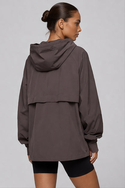 Lightweight Shell Track Jacket Clay - Born Nouli