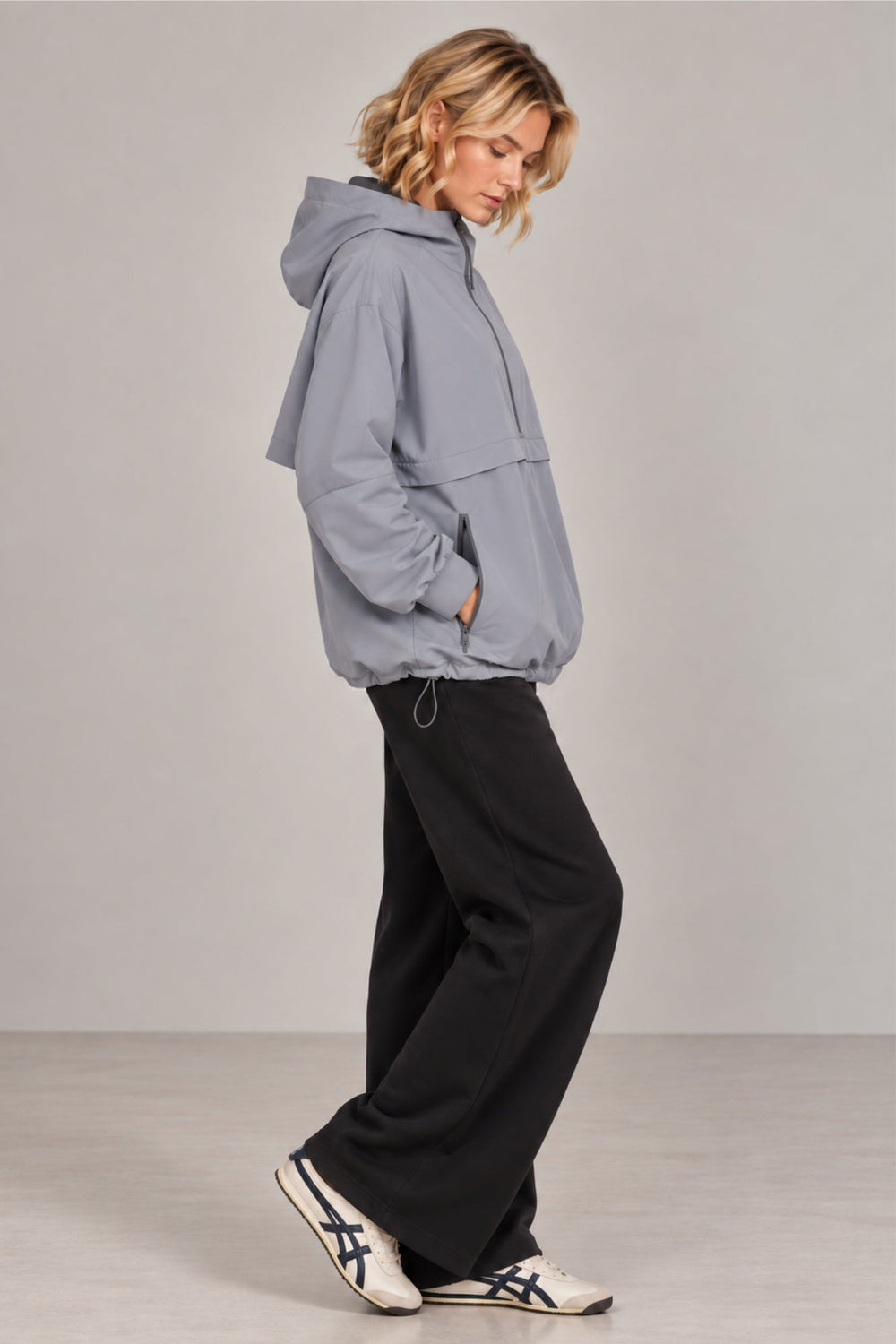 Lightweight Shell Track Jacket Dove - Born Nouli