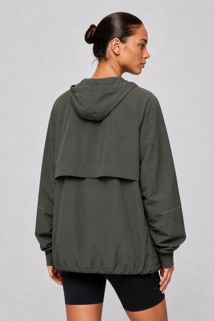 Lightweight Shell Track Jacket Khaki - Born Nouli