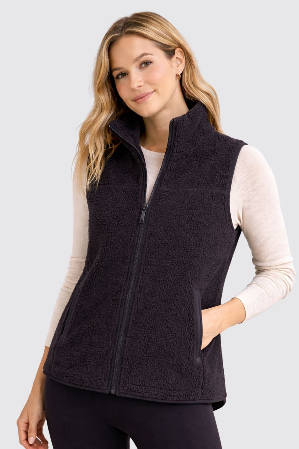 Motion Teddy Fleece Zip Gilet - Born Nouli