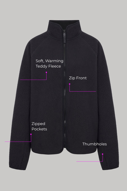 Motion Teddy Fleece Zip Jacket - Born Nouli