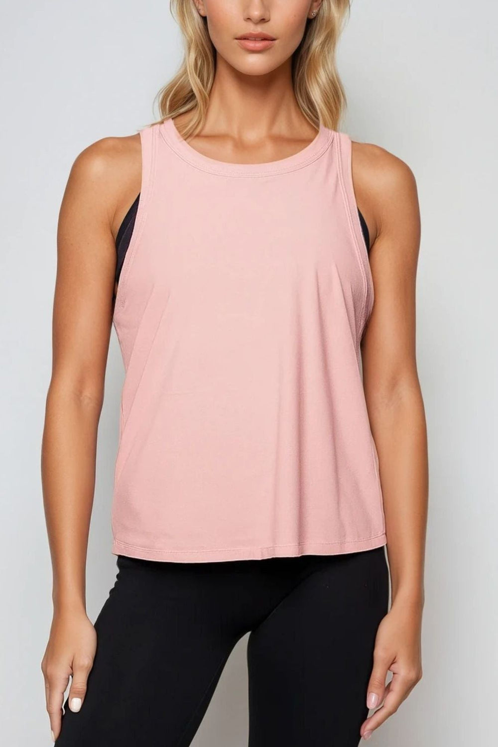 Relaxed Studio Tank Vest Soft Peach - Born Nouli