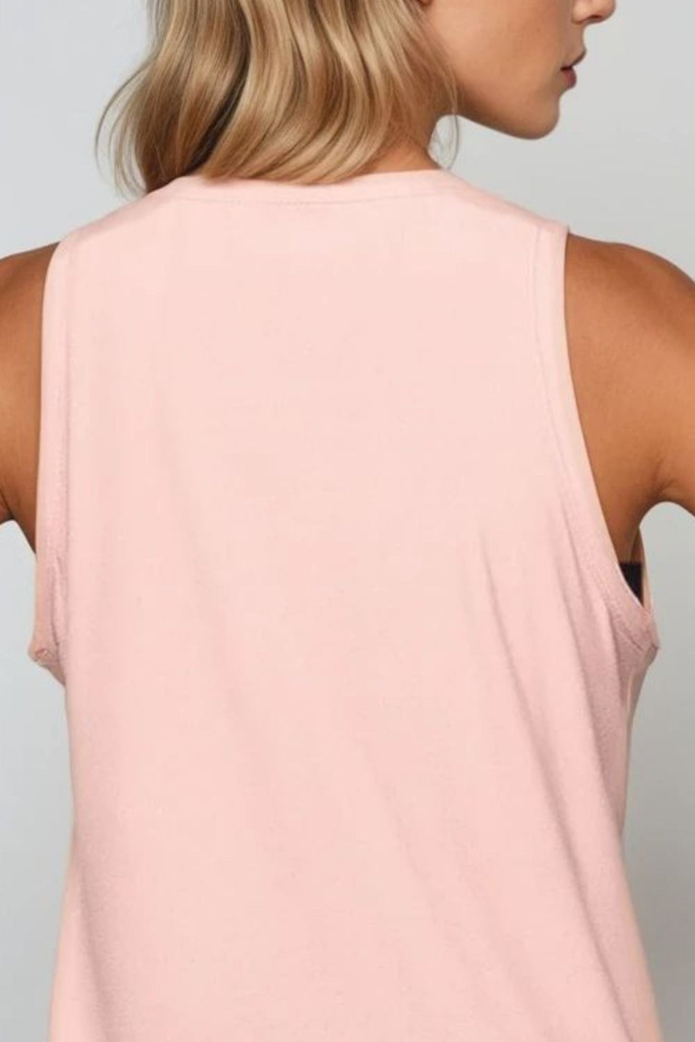 Relaxed Studio Tank Vest Soft Peach - Born Nouli