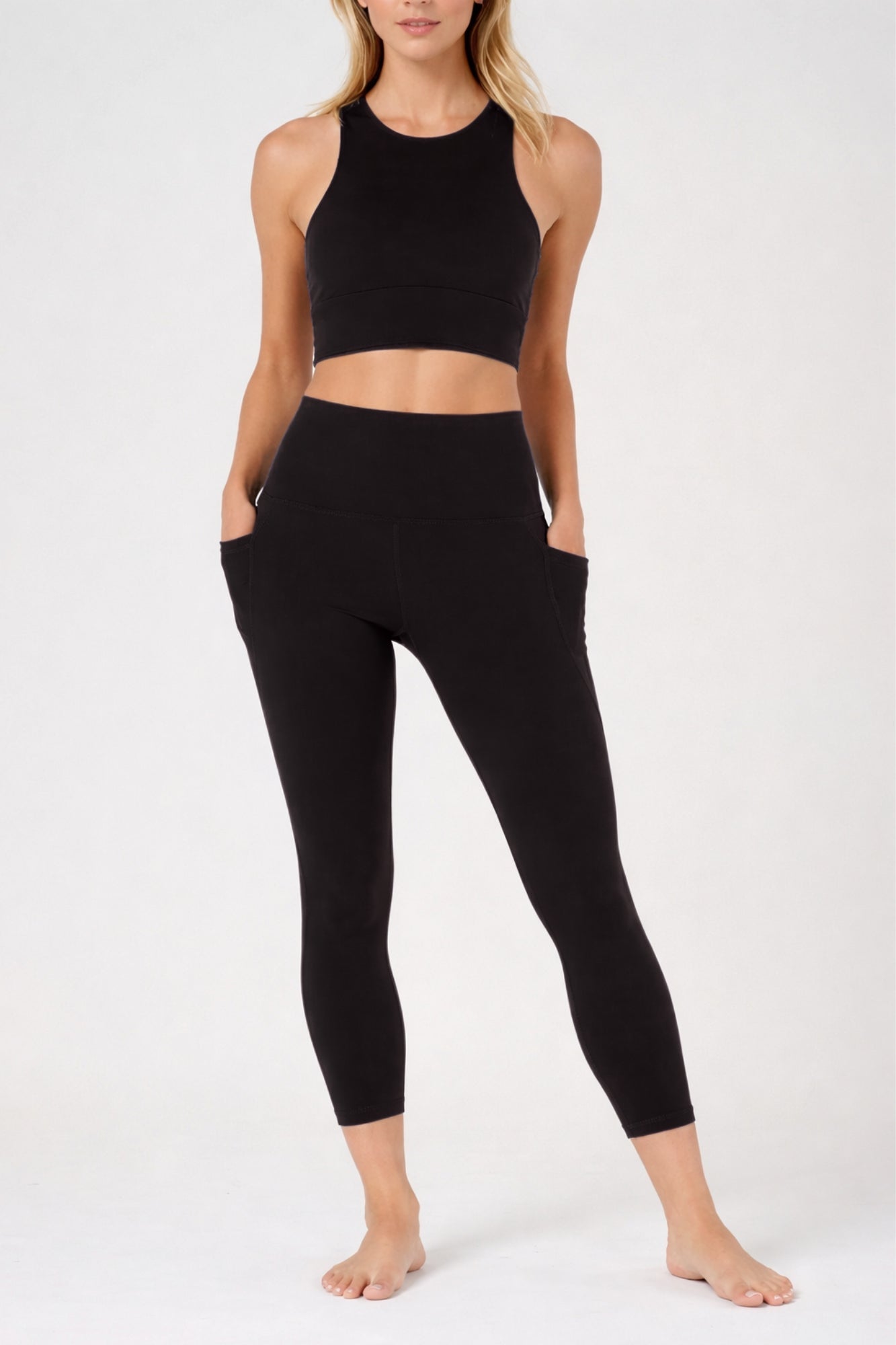 Sculpting 7/8 Length Pocket Legging - Born Nouli