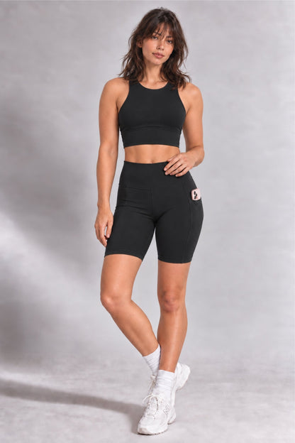 Sculpting Biker Short Black - Born Nouli