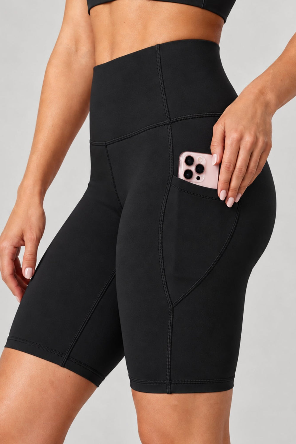 Sculpting Biker Short Black - Born Nouli