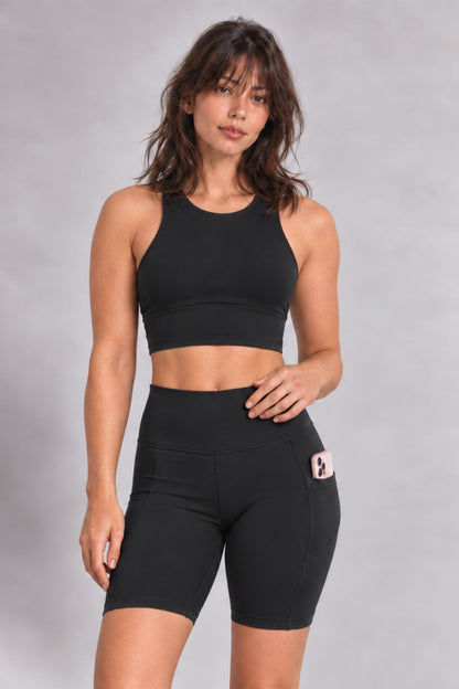 Sculpting Biker Short Black - Born Nouli