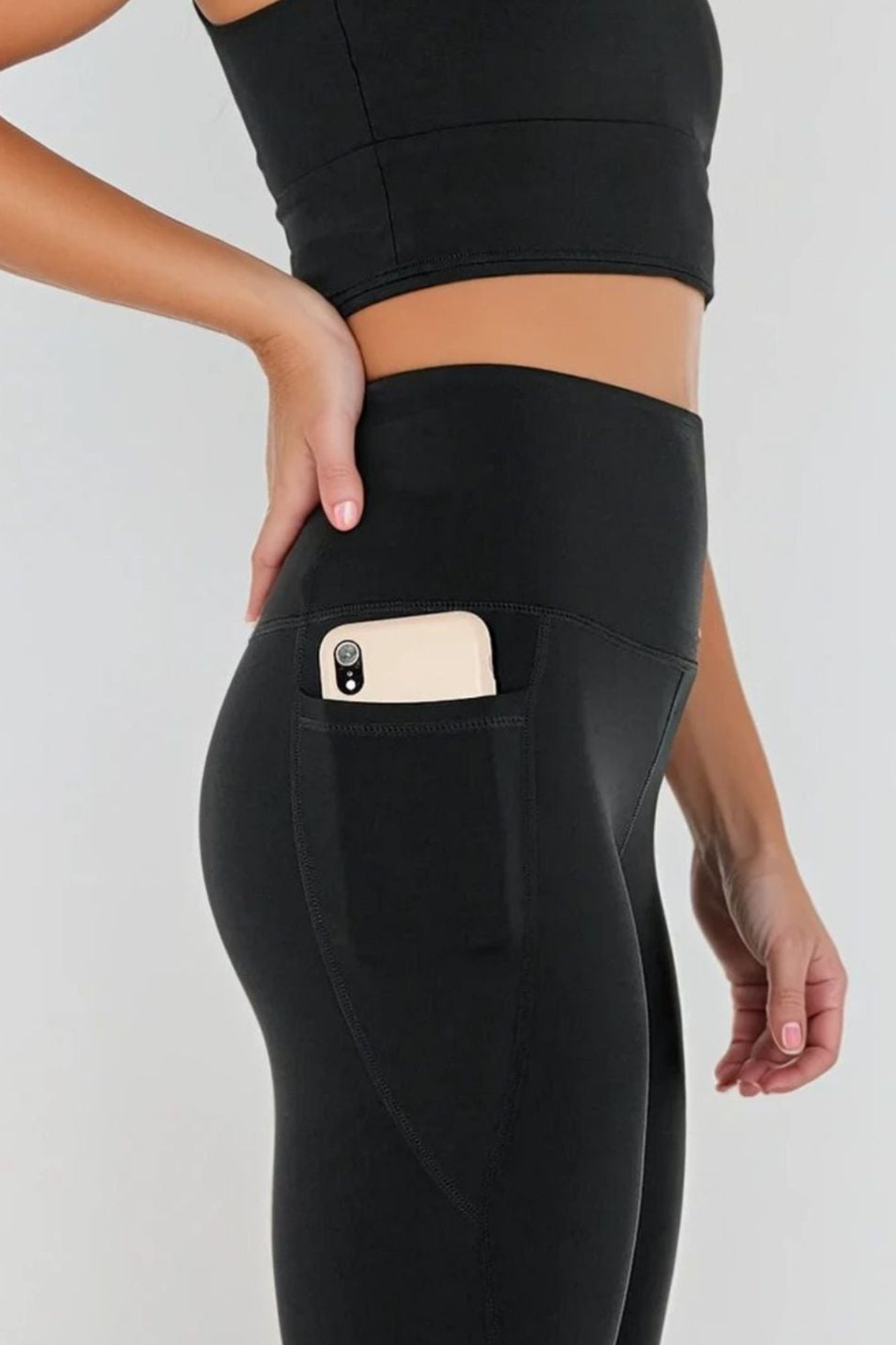 Sculpting High Waisted Full Length Pocket Legging - Born Nouli