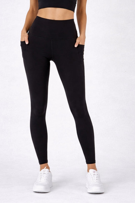 Sculpting High Waisted Full Length Pocket Legging - Born Nouli