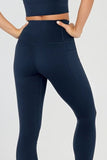 Sculpting High Waisted Full Length Pocket Legging Navy - Born Nouli