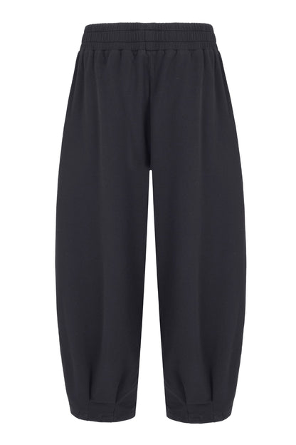 Sloane Relaxed Barrel Leg Trouser Black - Born Nouli