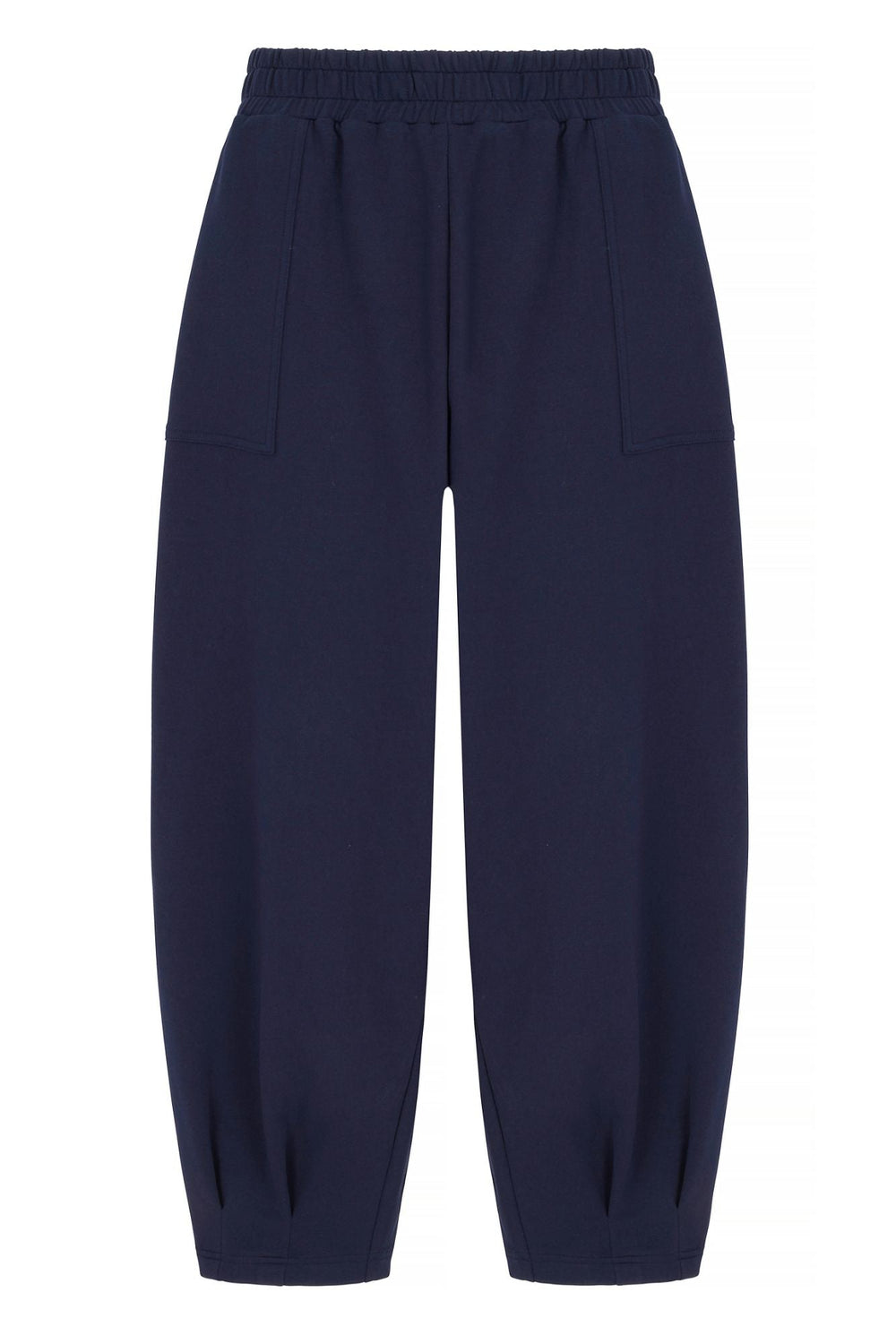 Sloane Relaxed Barrel Leg Trouser Navy - Born Nouli