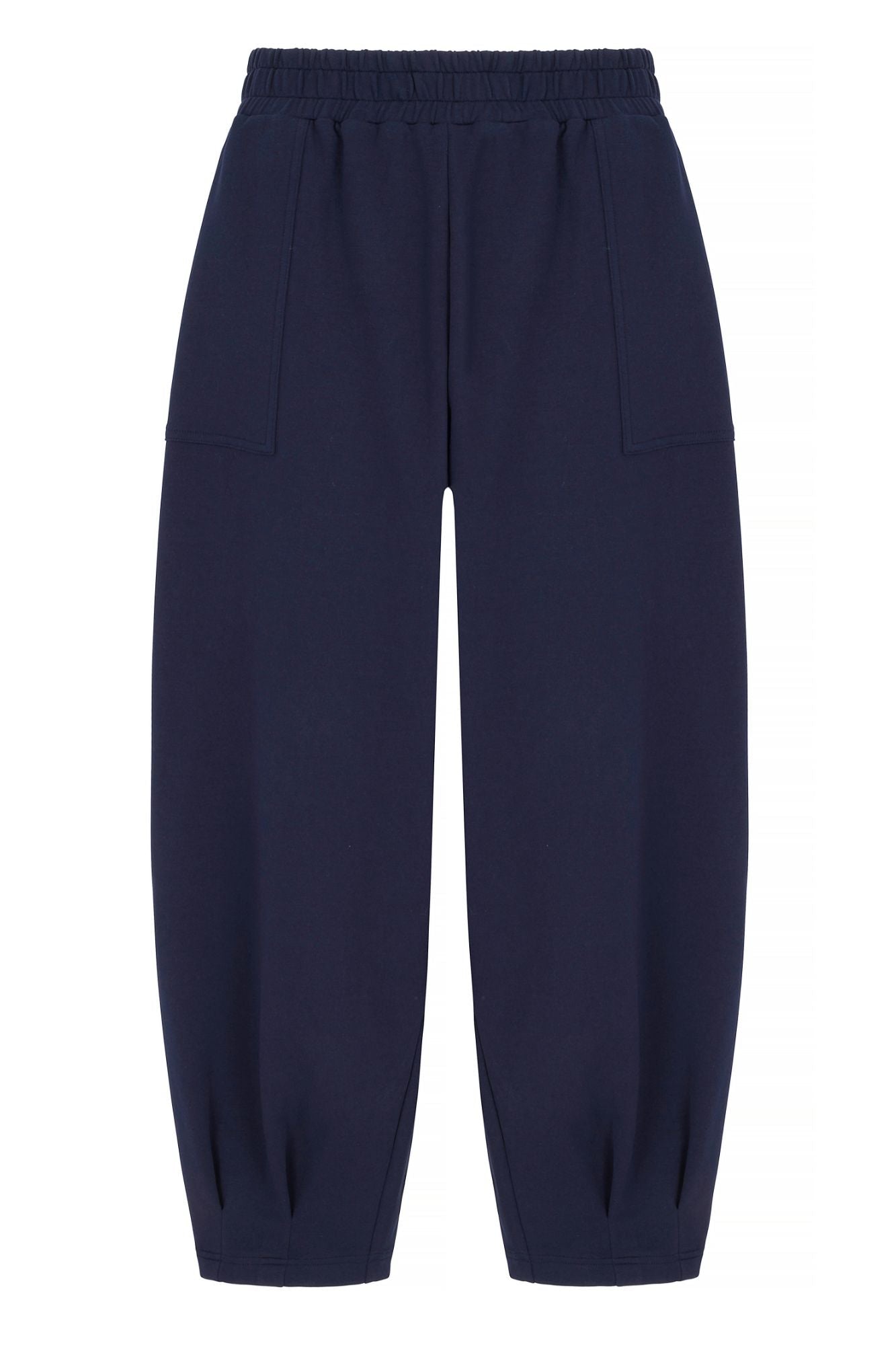 Sloane Relaxed Barrel Leg Trouser Navy - Born Nouli