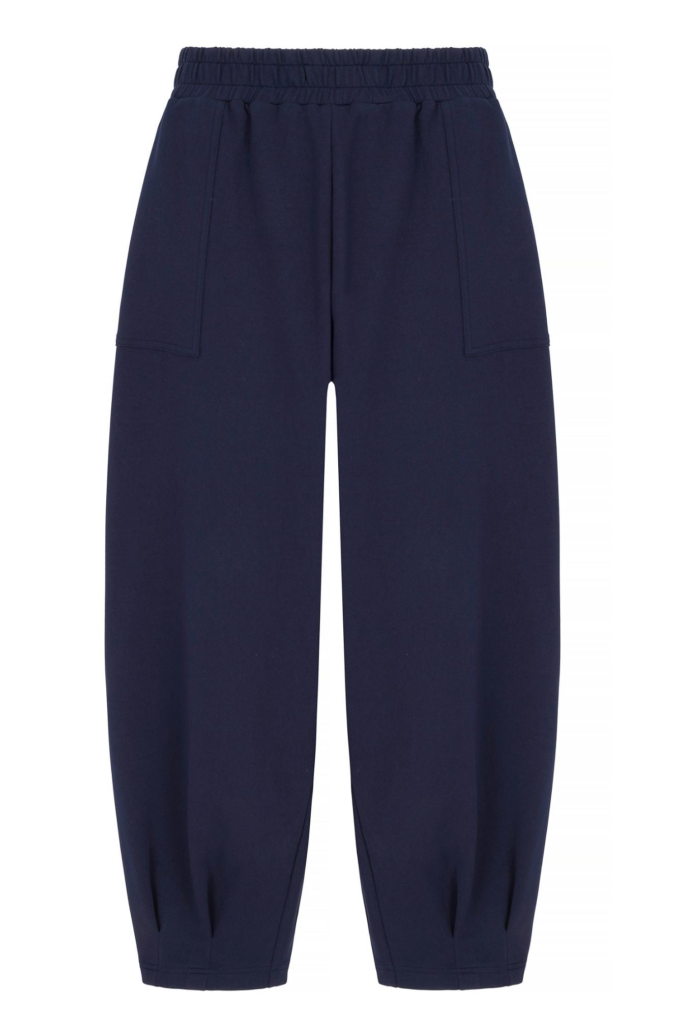 Sloane Relaxed Barrel Leg Trouser Navy - Born Nouli
