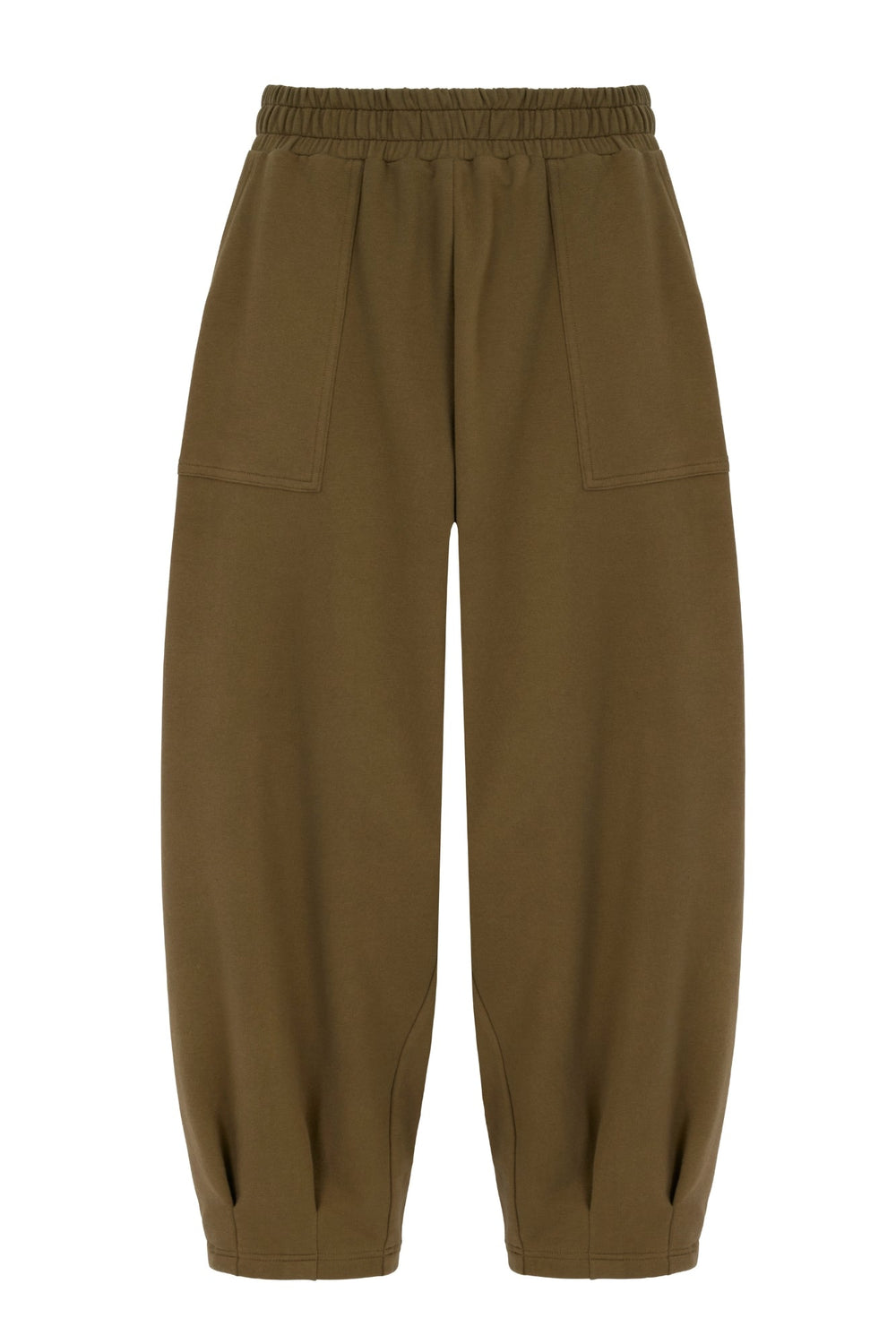 Sloane Relaxed Barrel Leg Trouser Olive - Born Nouli