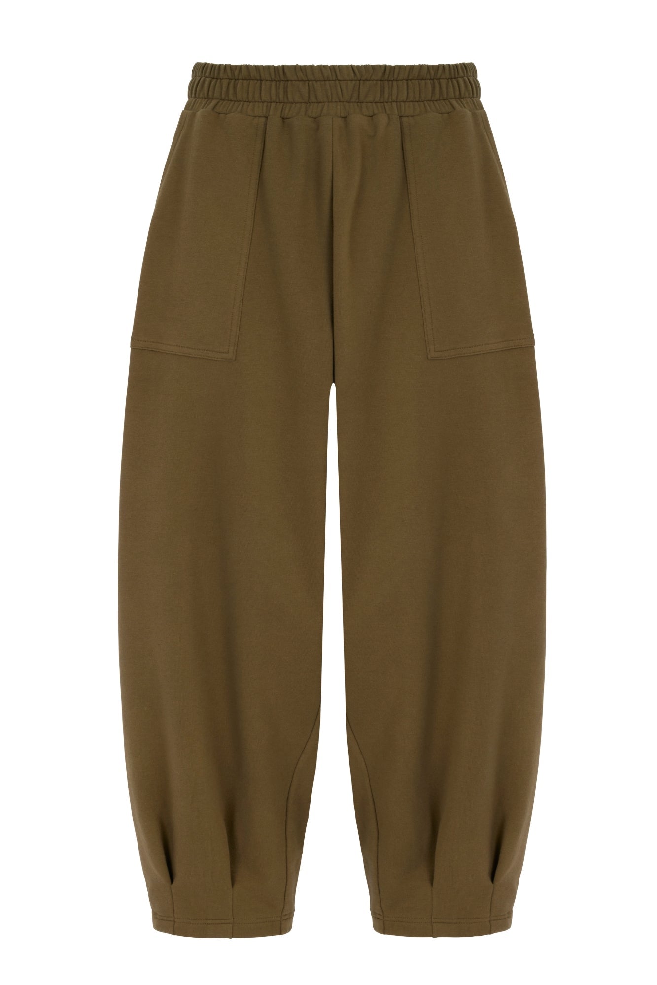 Sloane Relaxed Barrel Leg Trouser Olive - Born Nouli