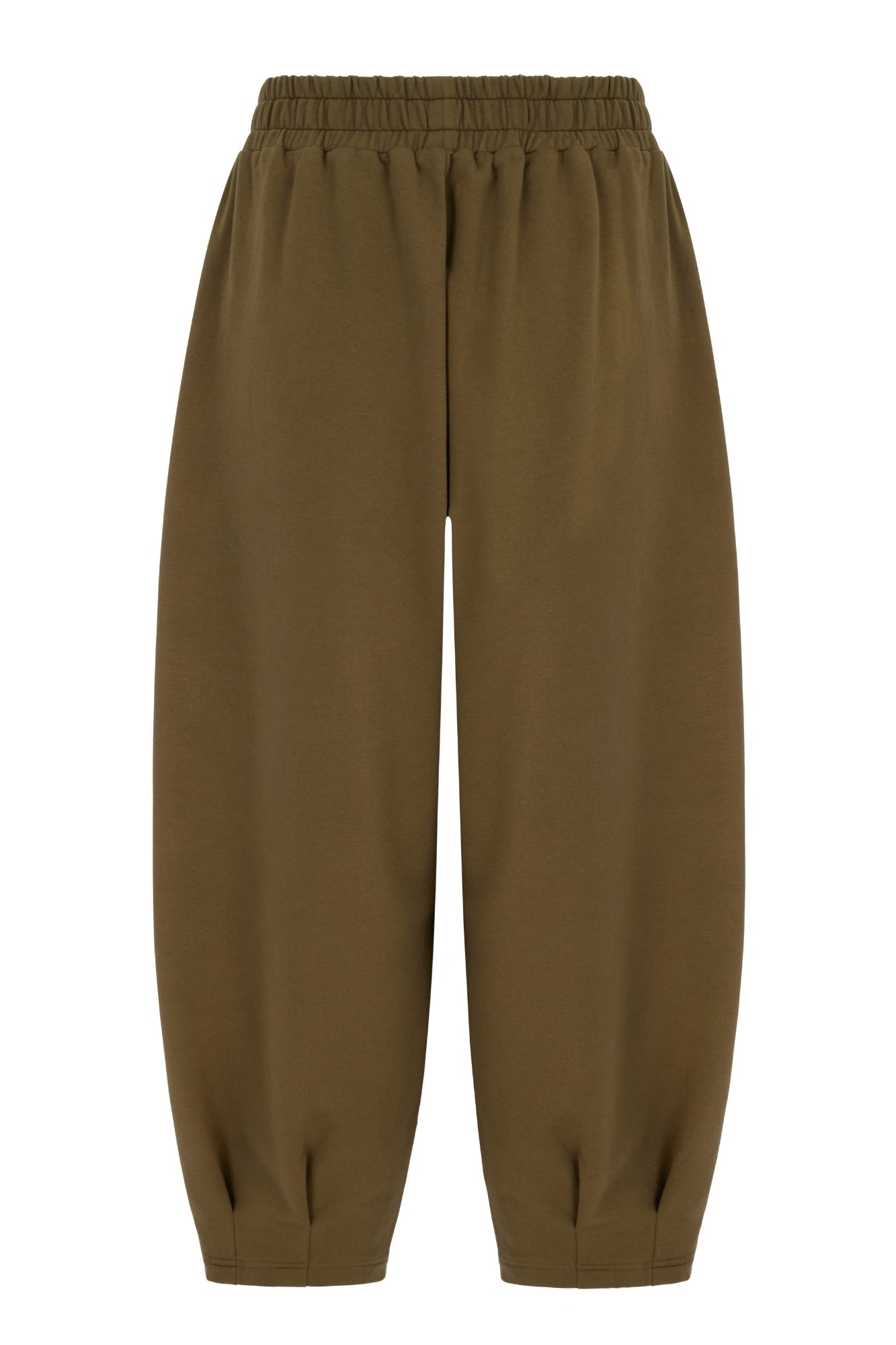Sloane Relaxed Barrel Leg Trouser Olive - Born Nouli