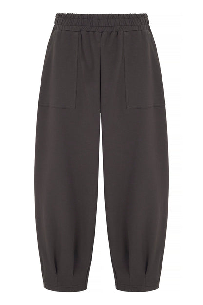 Sloane Relaxed Barrel Leg Trouser Slate - Born Nouli