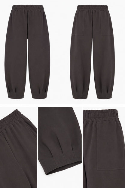 Sloane Relaxed Barrel Leg Trouser Slate - Born Nouli