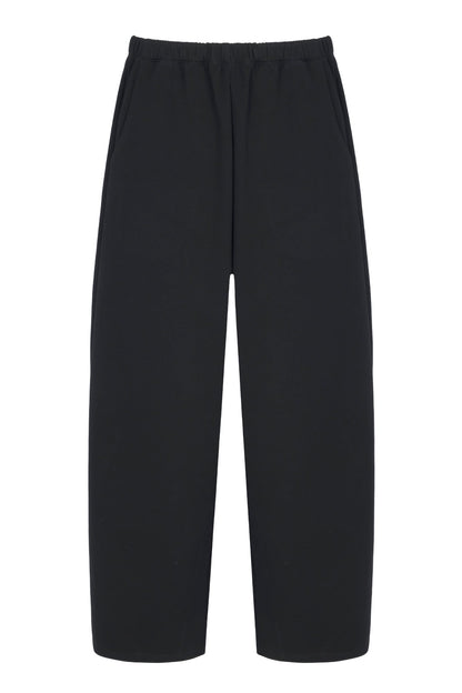 Supersoft Barrel Leg Trouser Black - Born Nouli