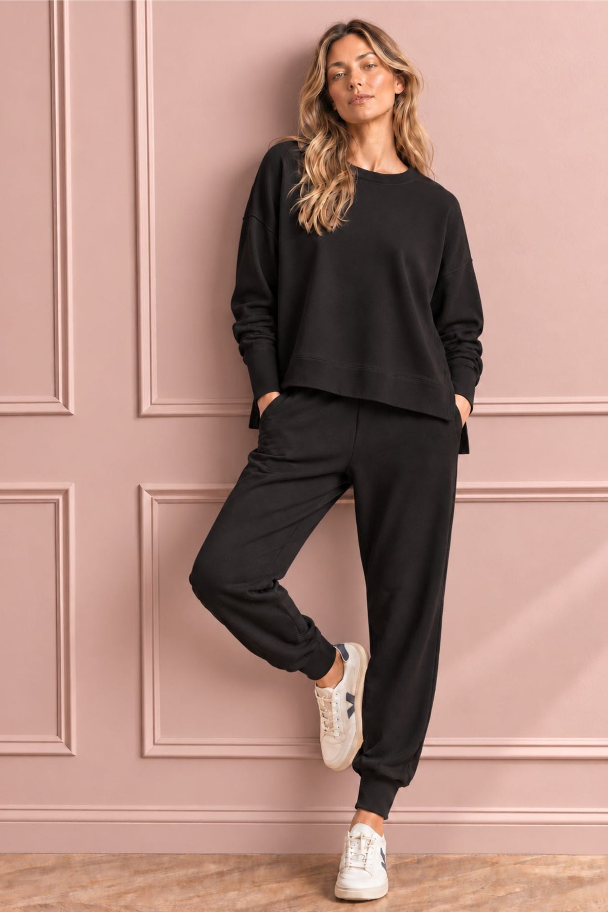 Supersoft Cuffed Sweatpant Black - Born Nouli