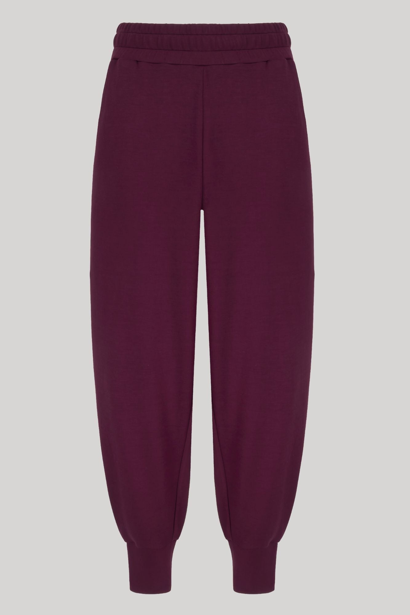 Supersoft Cuffed Sweatpant Black Cherry - Born Nouli
