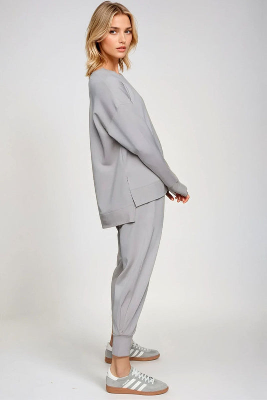 Supersoft Cuffed Sweatpant Cloud - Born Nouli