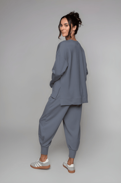 Supersoft Cuffed Sweatpant Indigo - Born Nouli