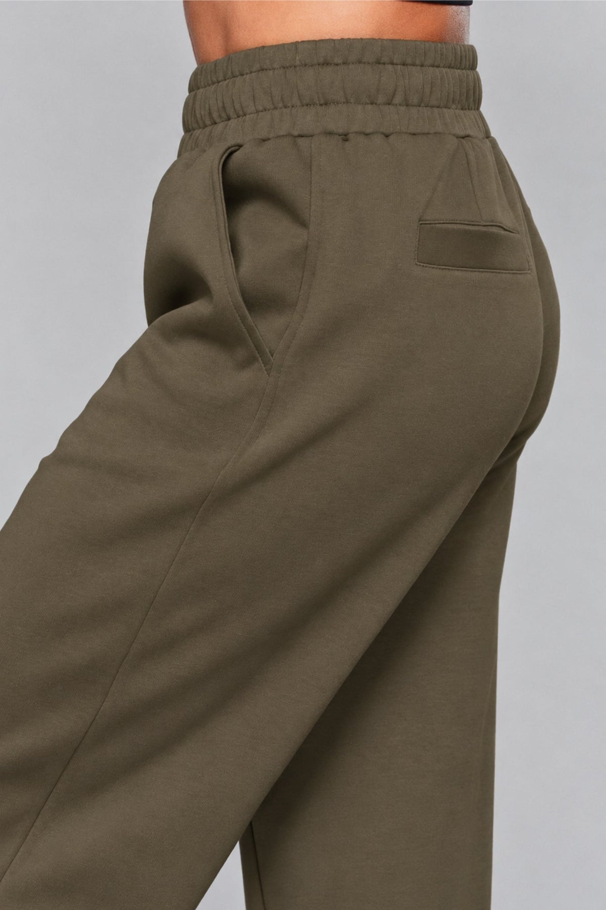 Supersoft Cuffed Sweatpant Olive - Born Nouli