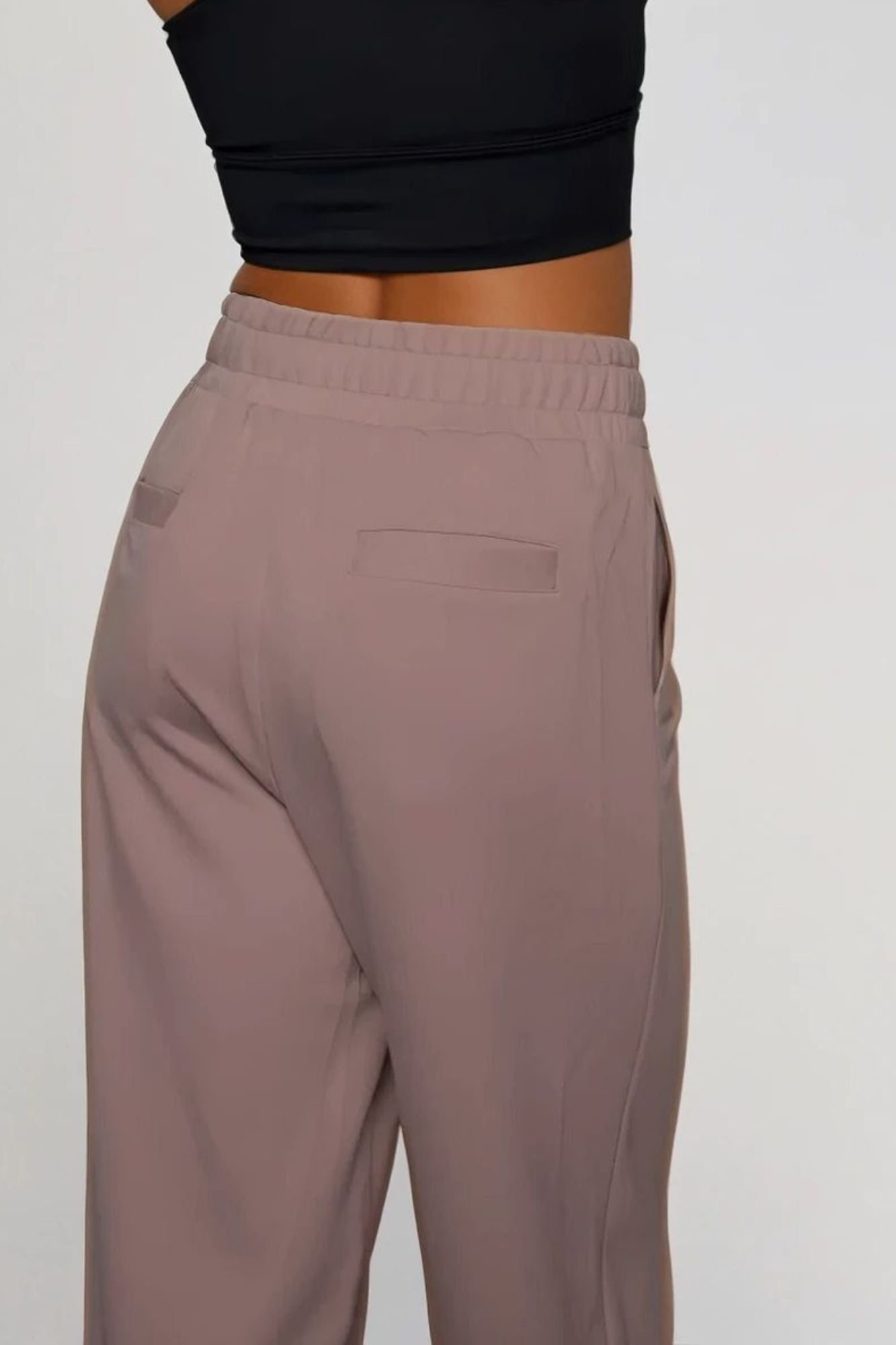 Supersoft Cuffed Sweatpant Taupe - Born Nouli