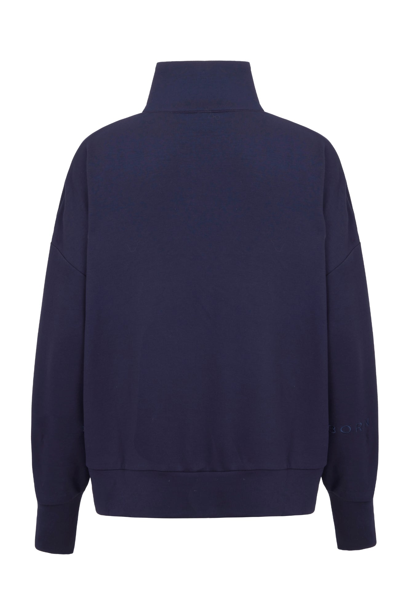 Supersoft Half Zip Sweatshirt Navy - Born Nouli