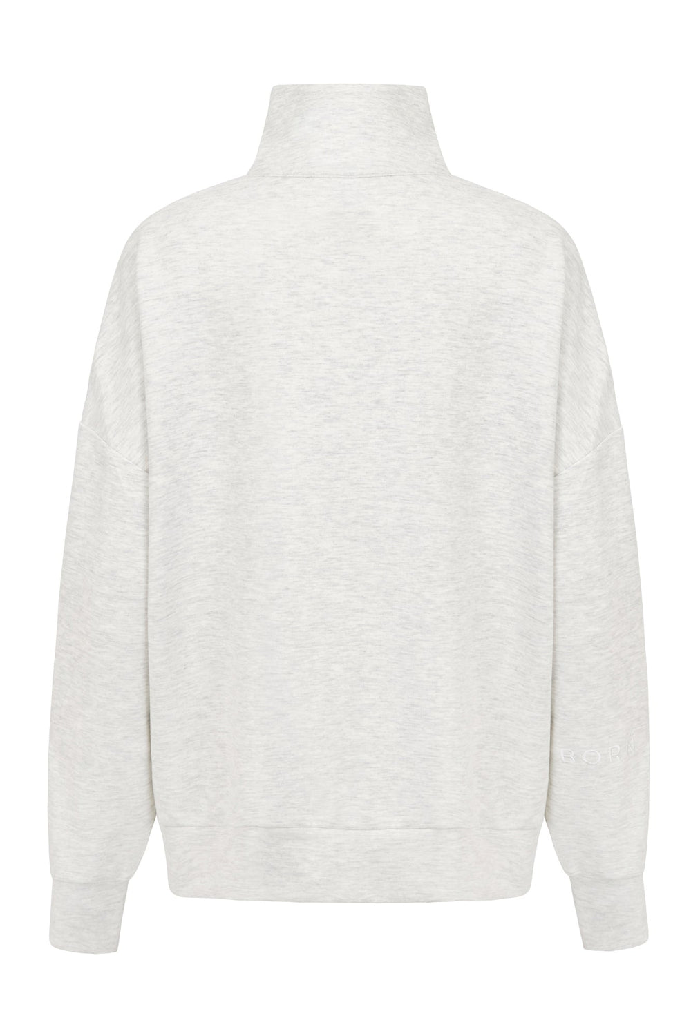 Supersoft Half Zip Sweatshirt Oat Marl - Born Nouli
