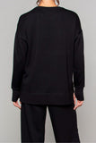 Supersoft Longline Sweatshirt Black - Born Nouli