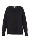 Supersoft Longline Sweatshirt Black - Born Nouli