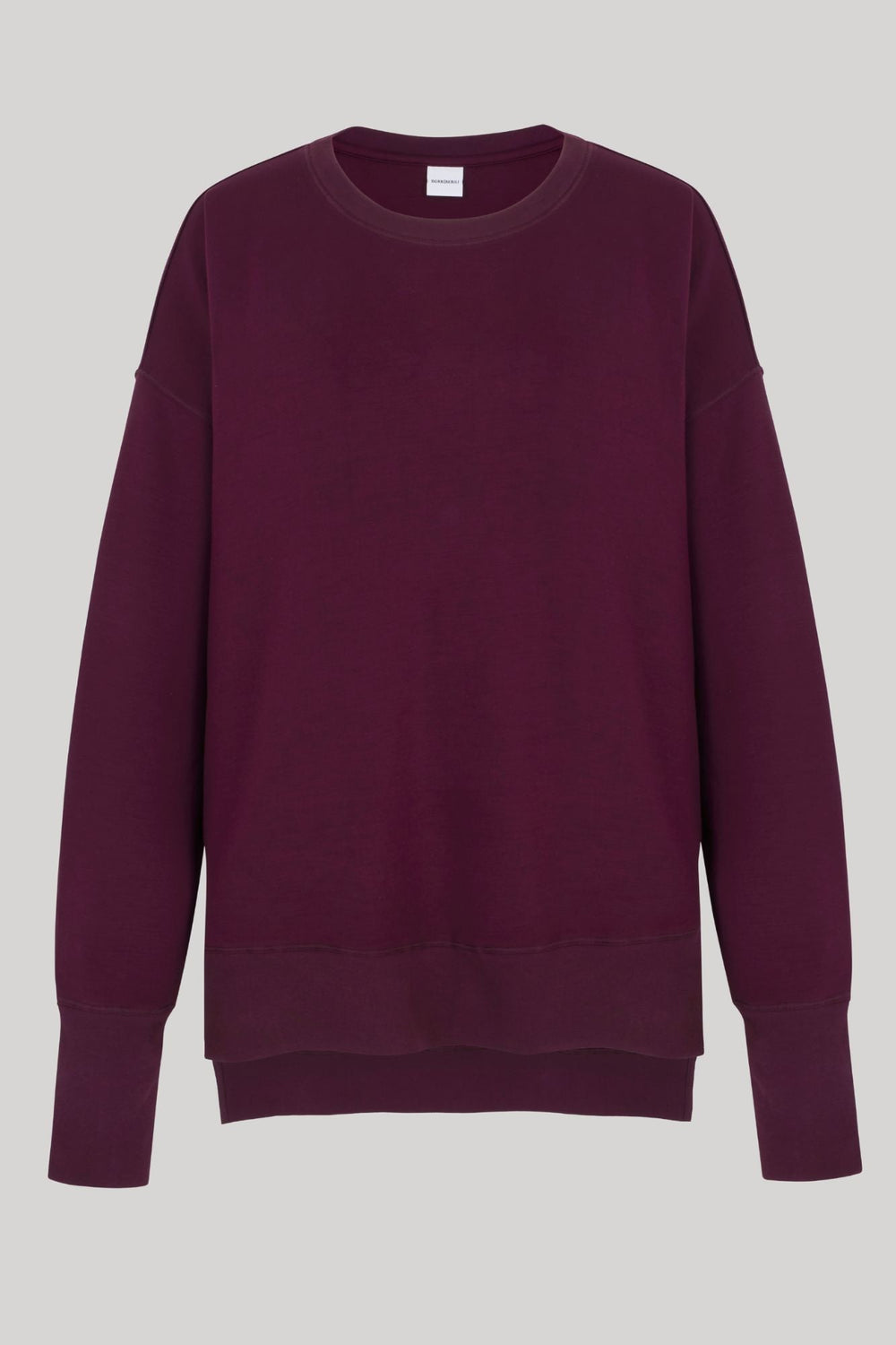 Supersoft Longline Sweatshirt Black Cherry - Born Nouli