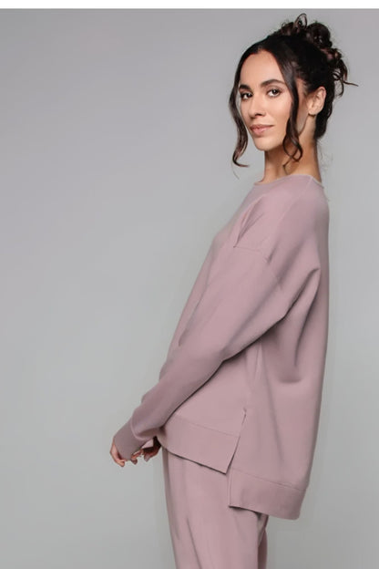 Supersoft Longline Sweatshirt Blush - Born Nouli