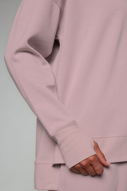 Supersoft Longline Sweatshirt Blush - Born Nouli