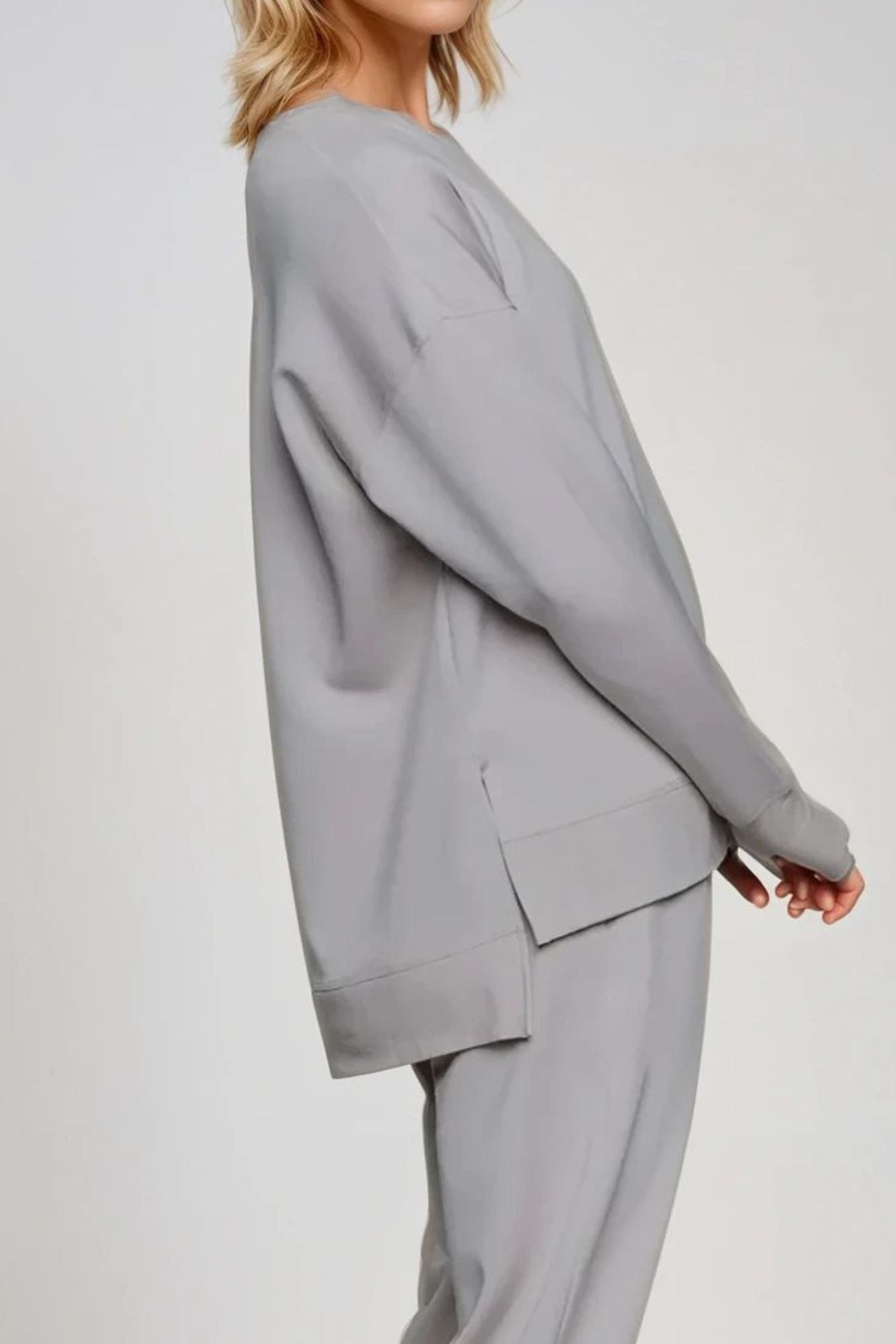 Supersoft Longline Sweatshirt  - Indigo- by Born Nouli main image 1