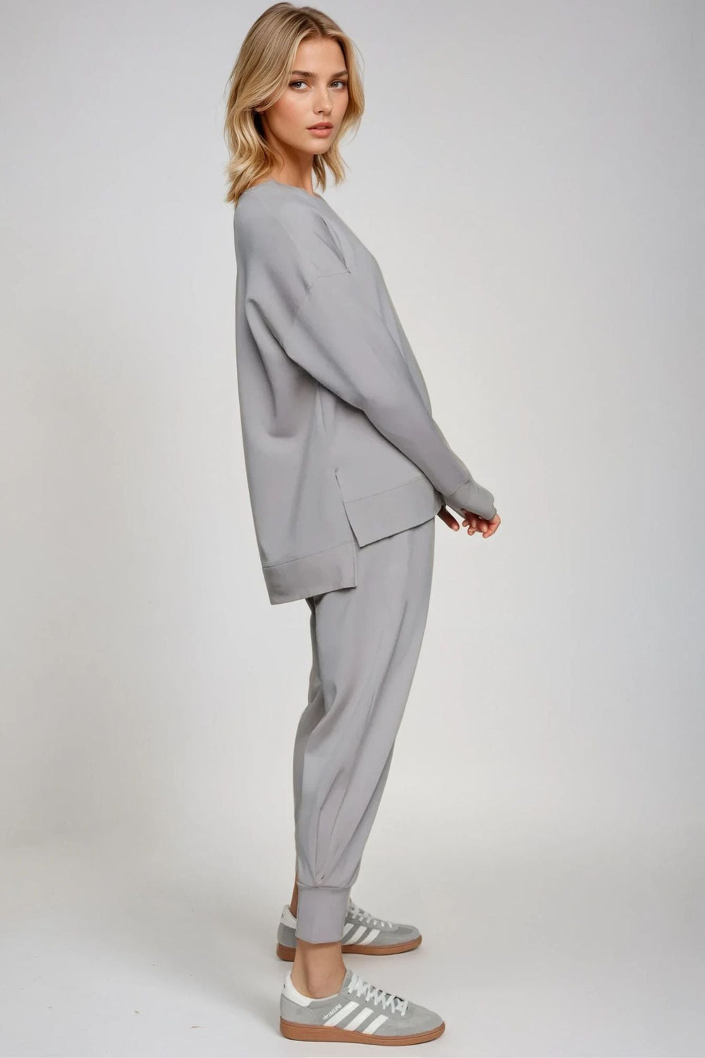 Supersoft Longline Sweatshirt Cloud - Born Nouli